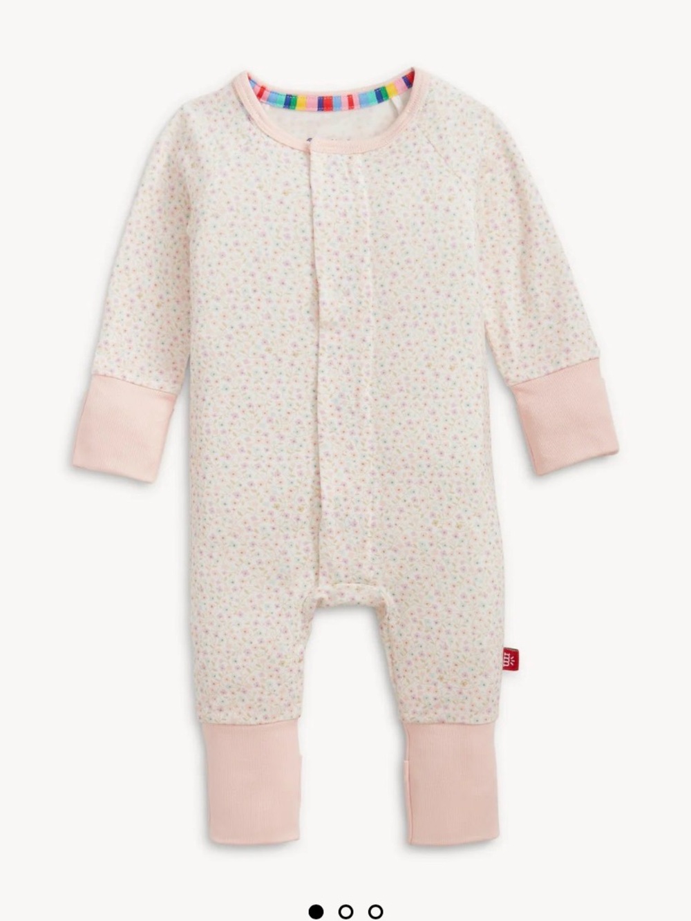 Magnetic Convertible Coverall Bedford Floral Modal Size 3-6m